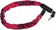 LU 130 R  Lucchetto a catena Blindo 80 cm x 6 mm maglia tonda rivestito in tessuto ROSSO